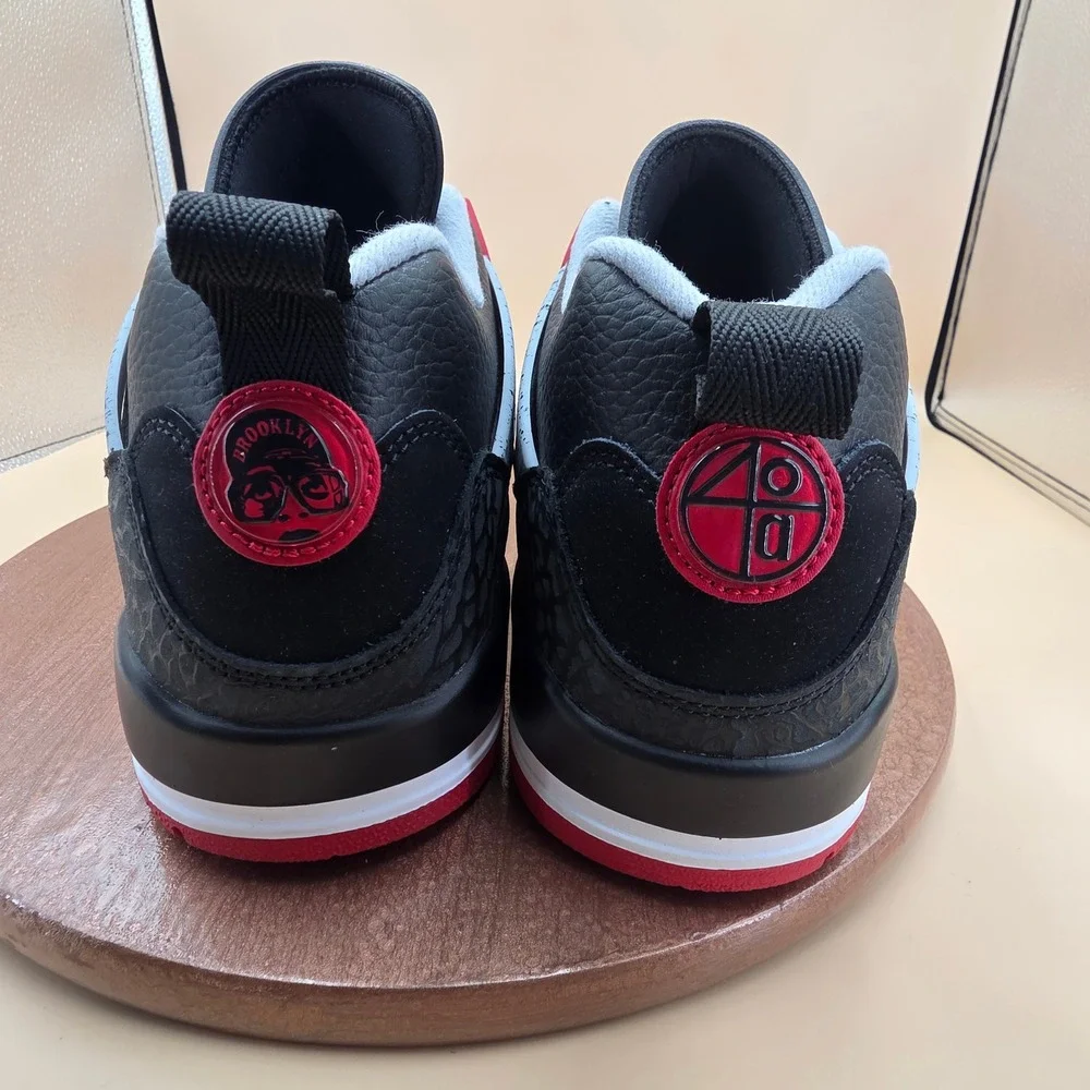 Jordan Spizike Low Black Gym Red Wolf Grey FQ1759-009 Mens Size 11 Sneakers